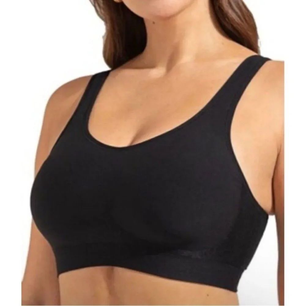 NEW Truekind Daily Comfort Wireless Shaper Bra Black Size 2XL Shapermint